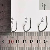 钓甲鱼钩黑鱼钩黄鳝钩昂刺鱼钩防锈歪头钩排钩单钩子线延绳钓线钩 扁柄歪头钩(小号)裸钩50枚/无赠品