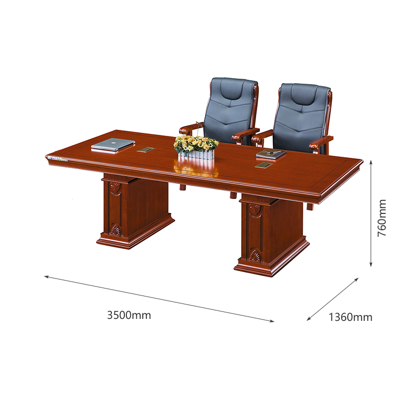 臻远 ZY051360办公家具会议桌接待洽谈桌会议台桌 3.5米高清大图