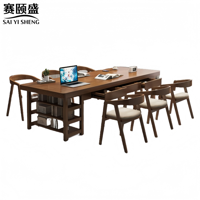 赛颐盛实木书桌高清大图