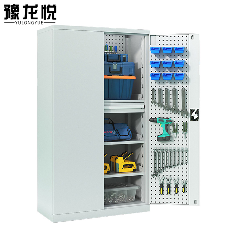 豫龙悦工具柜 车间工具柜一抽带网板台