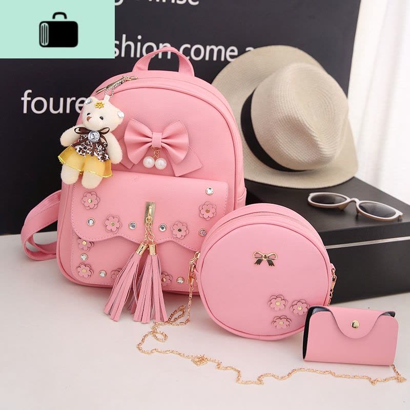 卡通公主儿童双肩包韩版小学生幼儿园书包女孩中大童旅游背包可爱NEW LAKE图片