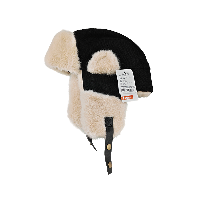 鸽护 雷锋帽 GH54QDK-黑色 顶高清大图