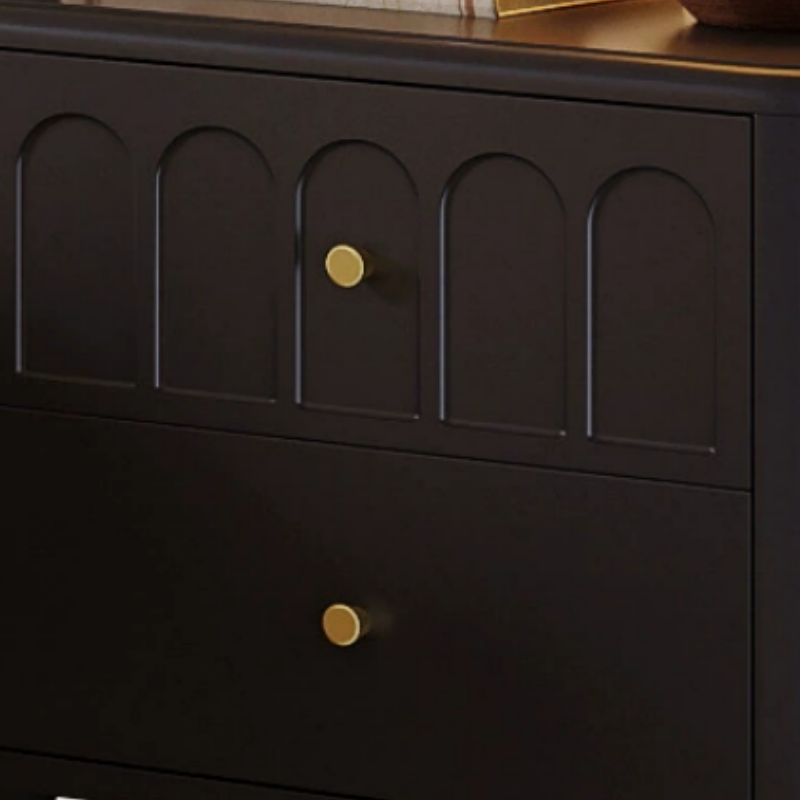 烁恒 床头柜复古黑 台高清大图