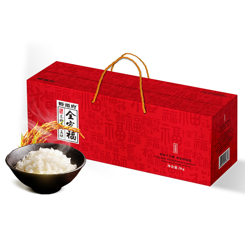 裕道府大米端午礼盒全家福大米礼盒5KG(中国红)