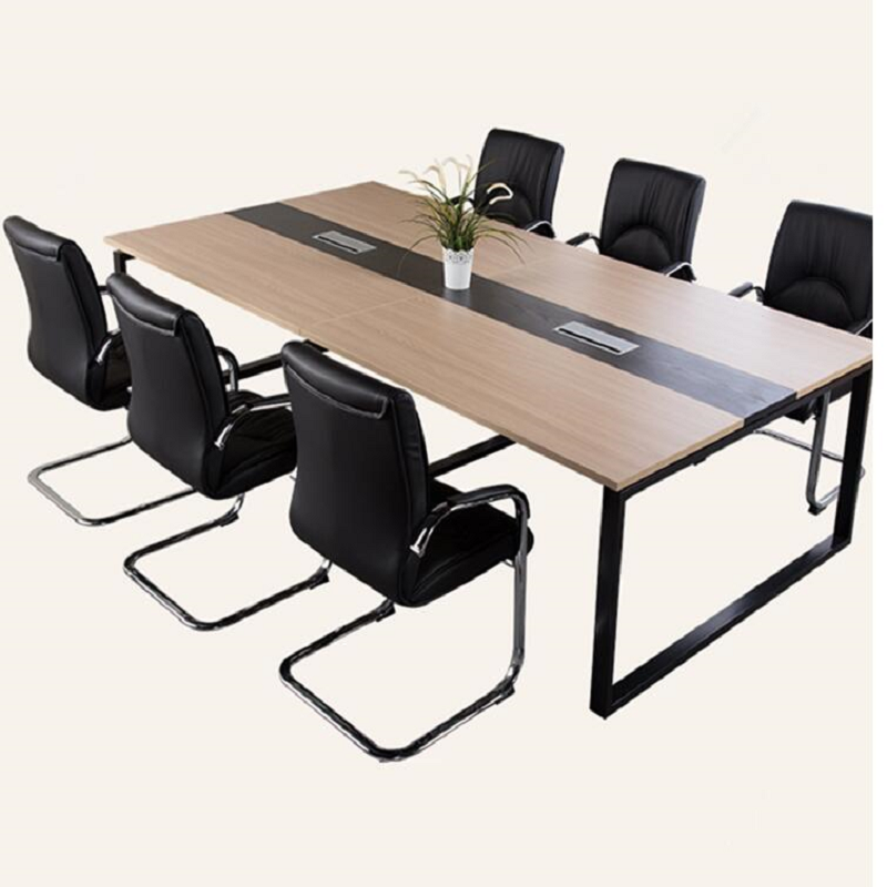 心业3.6米钢木会议桌XY-GMZ36简易型适用15平米会议室 此产品单件不售(仅在线下销售仅安徽省内政府单位批量采购