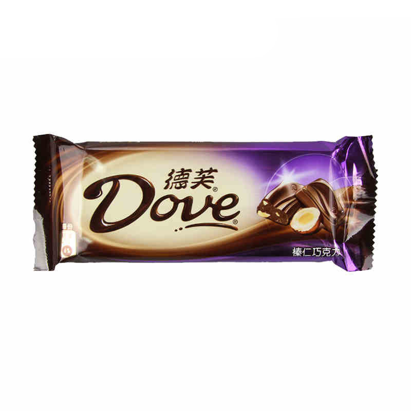 德芙dove榛仁巧克力80g排块