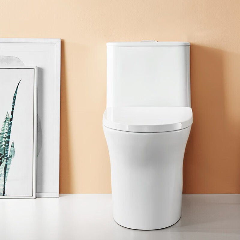 惠达马桶6336卫浴节水防臭马桶一体式陶瓷家用抽水虹吸式坐便器