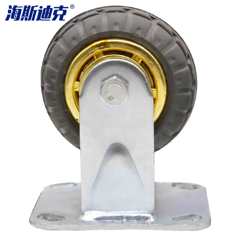 海斯迪克 高弹力低噪脚轮 HKsq-394 4寸定向轮 1个高清大图