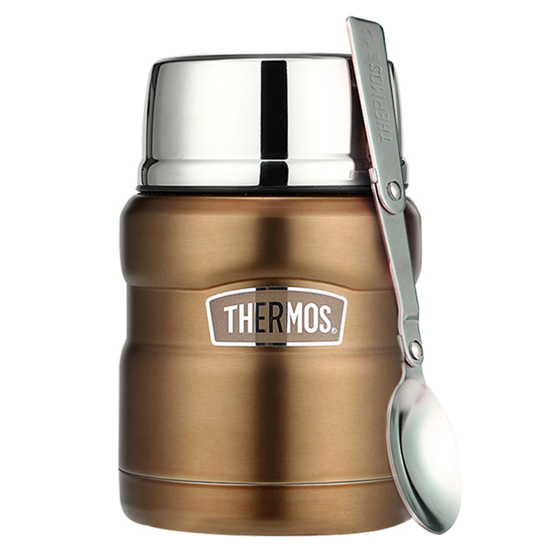 膳魔師(THERMOS) 焖烧杯/罐SK-3000高真空304不锈钢膳魔师保温饭盒经典470ML带餐勺免火焖烧便携/通用