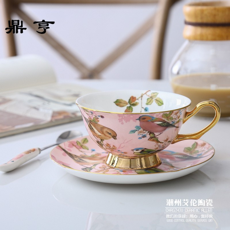 鼎亨四季如歌欧式骨瓷咖啡杯碟英式茶具咖啡杯下午茶杯红茶杯花茶