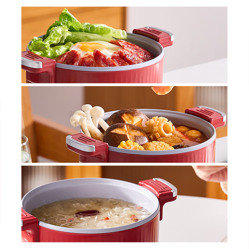 拉尔弗智能电压力锅多功能烹饪机NERF-P100 快速煮炖 3D环绕加热 时尚触控设计高清大图