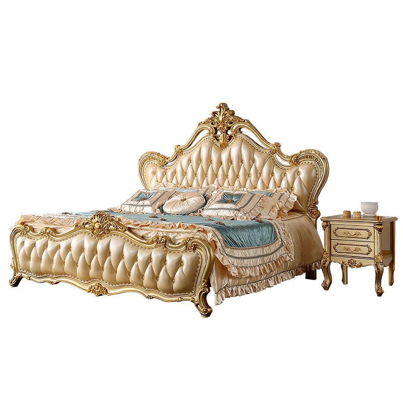 森美人欧式床卧室家具18米双人实木床公主床小户型美式床婚床