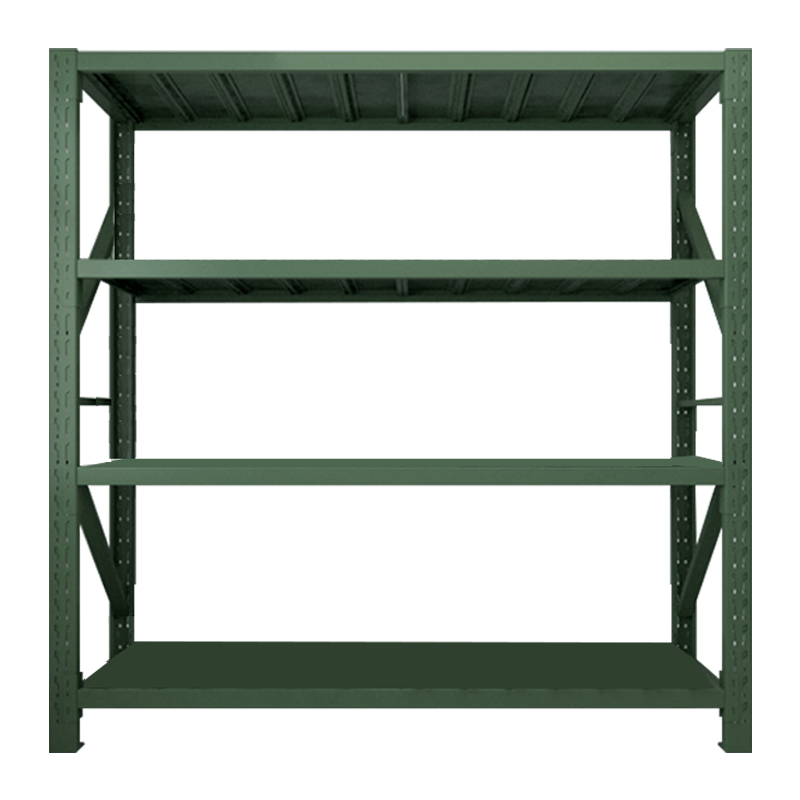 洛苏通盛消防铁锹镐农具摆放架安保装备器材存放架军绿色拆装盾牌货架2米长存放架2000*600*2000常规款图片