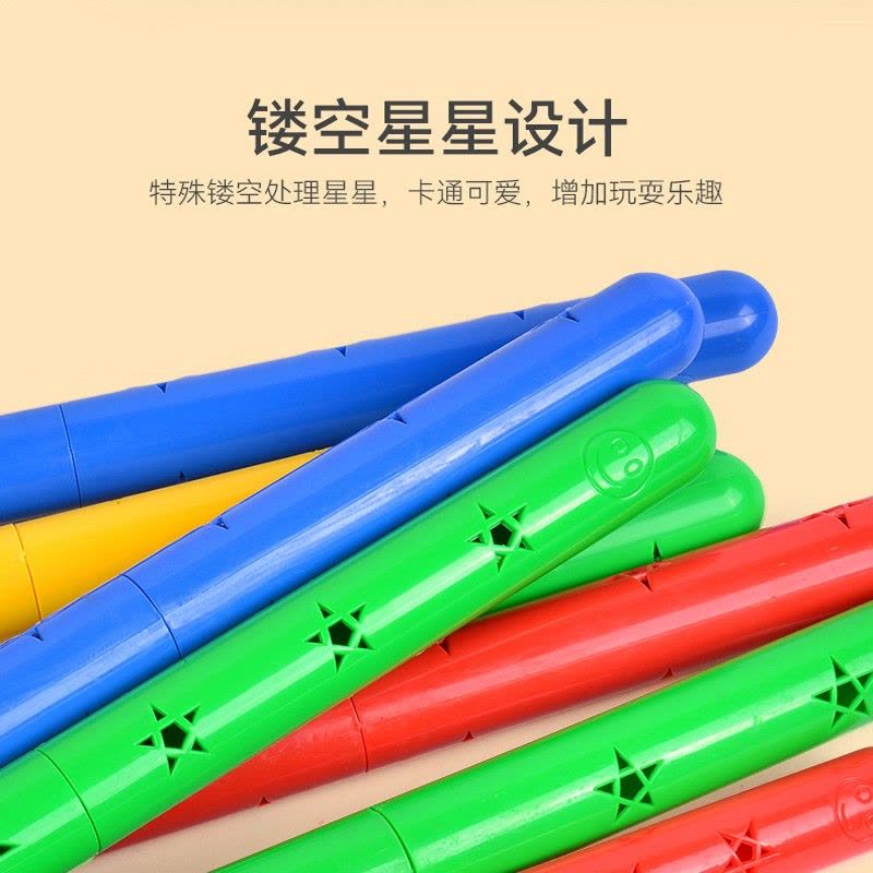 幼儿园体操棒晨操早操器械接力棒儿童体操健身塑料有声摇铃游戏棒道具图片