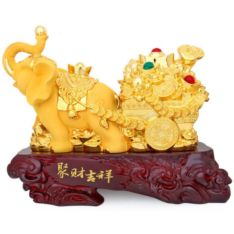 美帮汇大象摆件象拉工艺品现代简约客厅酒柜装饰乔迁礼品高清大图