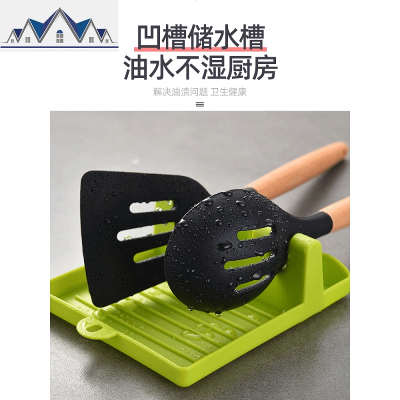 锅铲架厨房用品家用大全置物架勺子铲子多功能免打孔收纳落地架托 三维工匠高清大图
