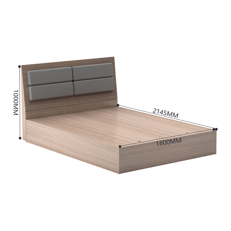 臻远 ZY-GYJJ06 公寓套房家具 公寓床宿舍床1.8米单人床高清大图