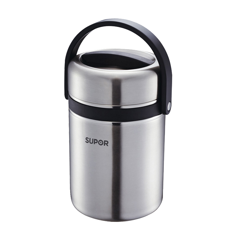 苏泊尔(SUPOR)304不锈钢保温饭盒1.5/1.9L/2.5L学生便当盒小米粥保温桶家用便携保温提锅KF15A1 1.5L不锈钢保温提锅