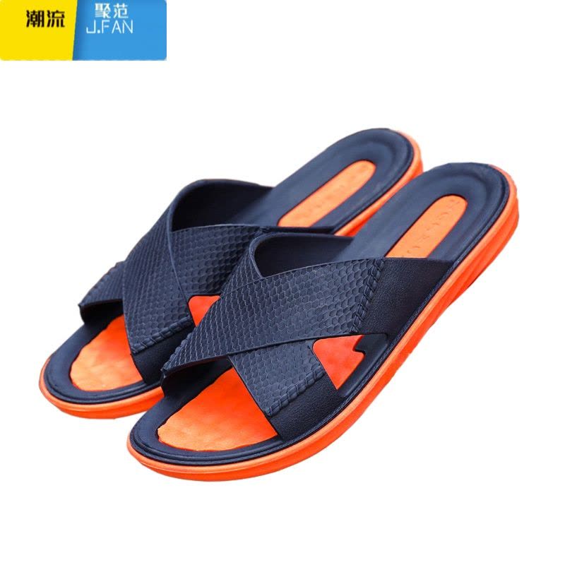 聚范新款纯橡胶越南拖鞋男款户外耐磨凉鞋防滑不臭脚旅游休闲沙滩鞋夏图片