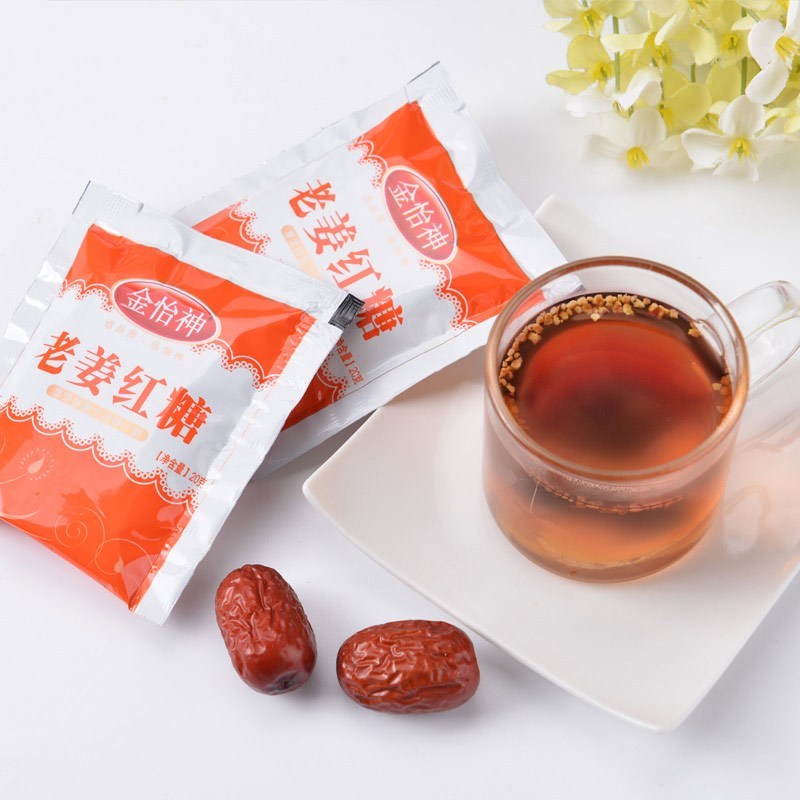 金怡神老姜红糖姜茶老姜红枣红糖姜茶古法熬制老红糖小袋装200g