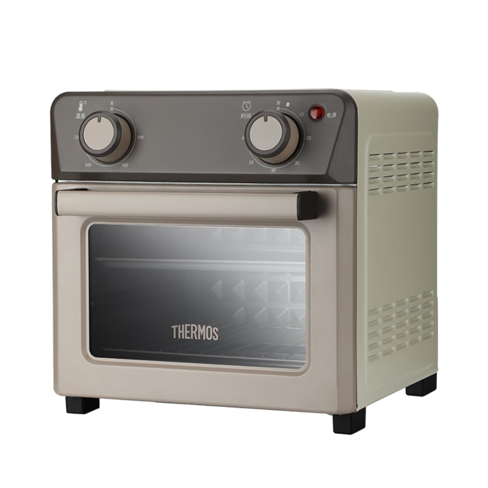 THERMOS电烤箱家用小型多功能13L 1300W大功率可视外观广域控温操作简单专业烘焙易操作可定时EHA-5118A高清大图