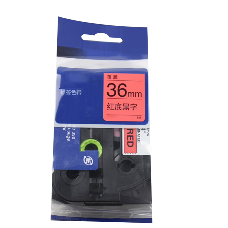 巴蜀脸谱 BSLP-BQSD-04 标签打印机色带 标签色带 1.00 个/支 (计价单位:支) 红底黑字
