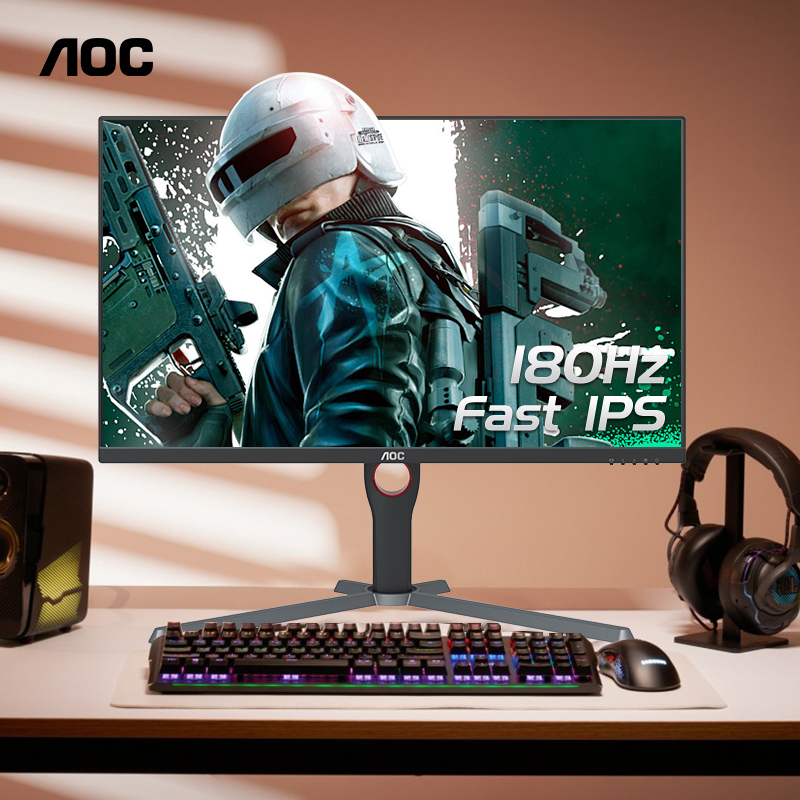 AOC27英寸FastIPS液晶电竞180Hz台式电脑显示器27G10屏幕144Hz24