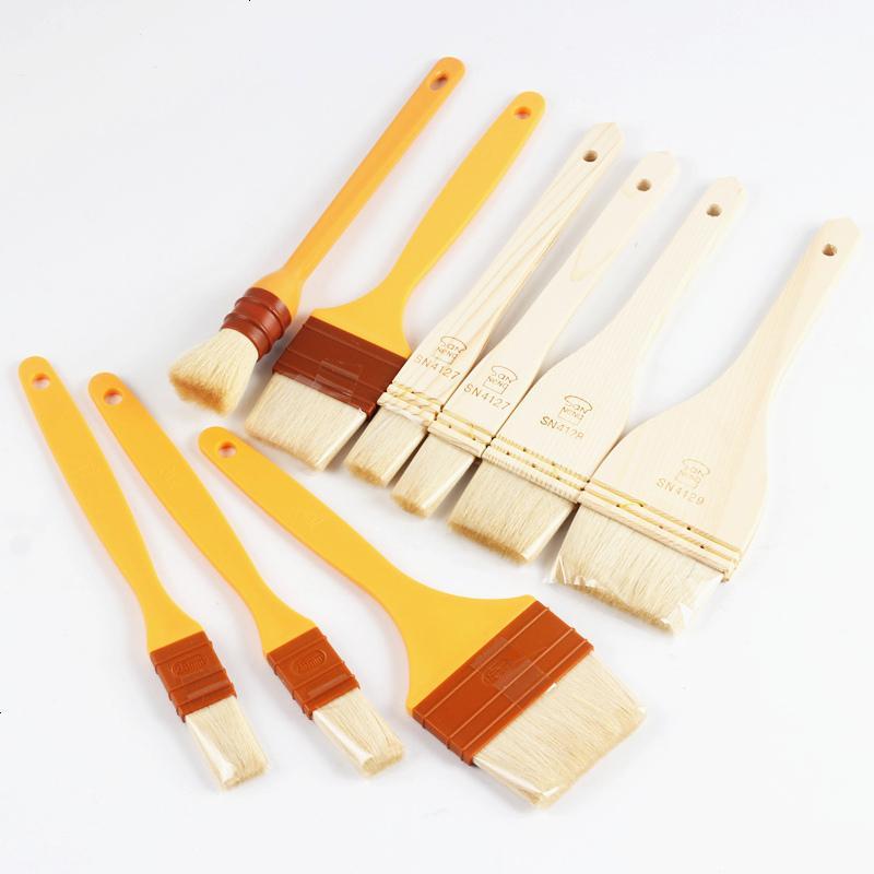 羊毛刷子木柄直形蛋液刷油刷烧烤刷不毛烘焙工具sn4128