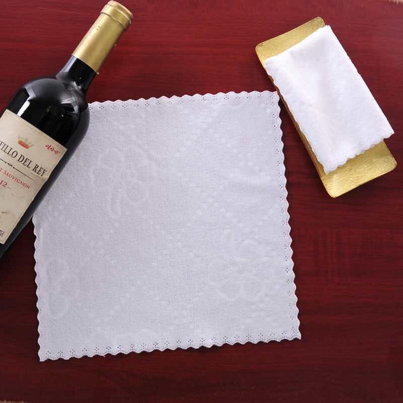 20条装吸水毛巾白色小方巾家用清洁布厨房抹布洗碗巾幼儿园擦手巾 5条装