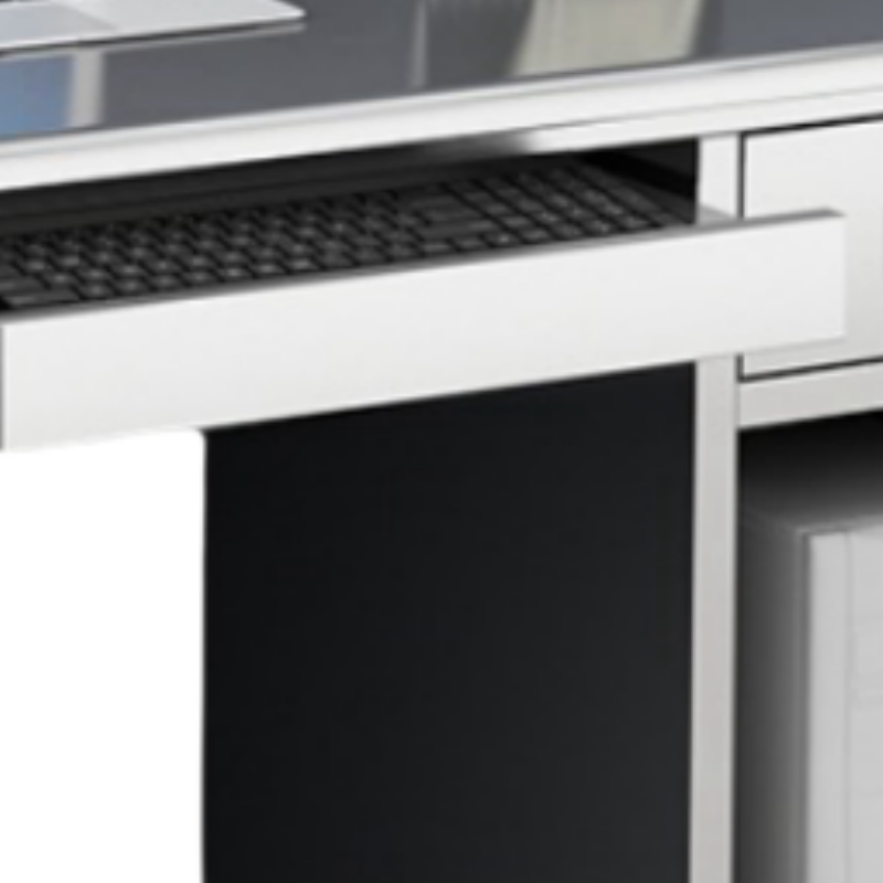 烁恒 不锈钢办公桌160cm 张高清大图