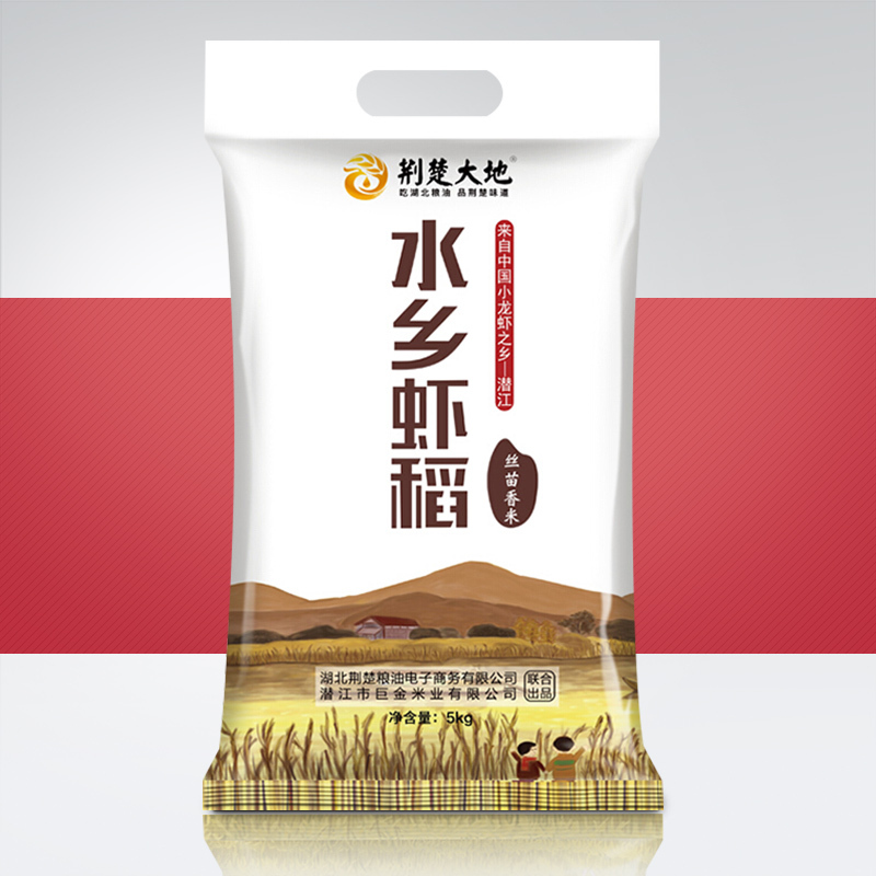 荆楚大地 水乡虾稻丝苗香米10斤农家大米5kg长粒香籼米新米
