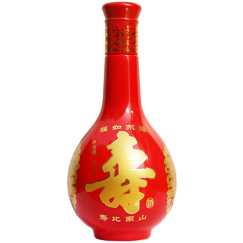 白酒寿酒a款盒装单瓶52度浓香型500ml寿宴用酒