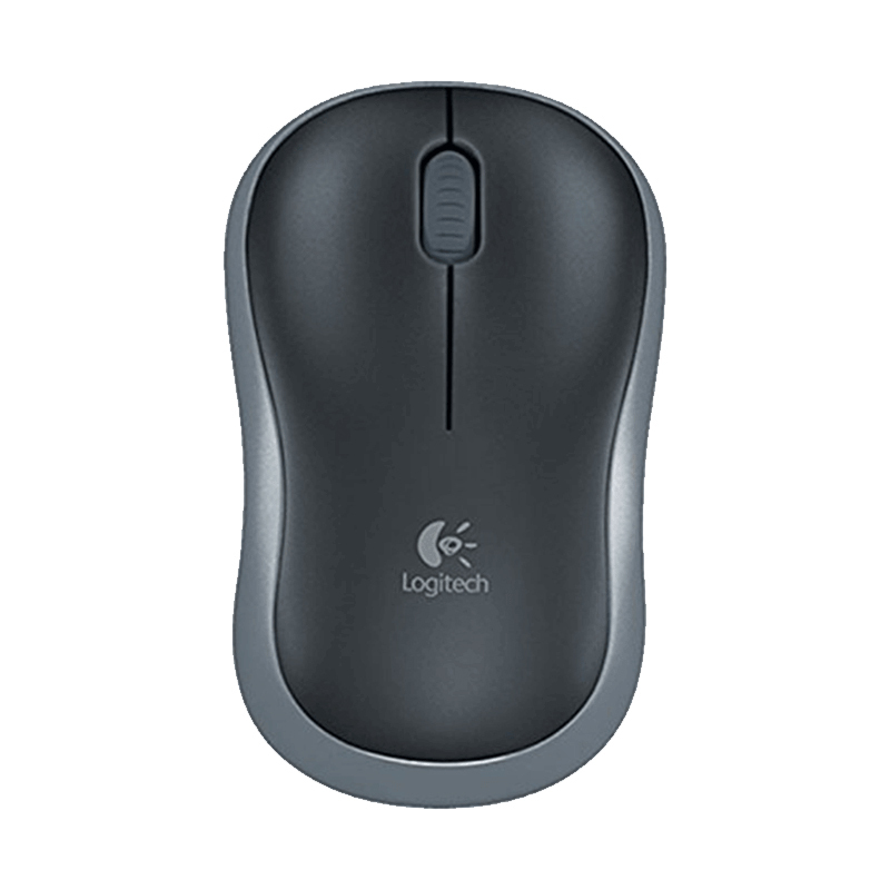 罗技(Logitech)M186无线鼠标 灰色×10个装-B2B