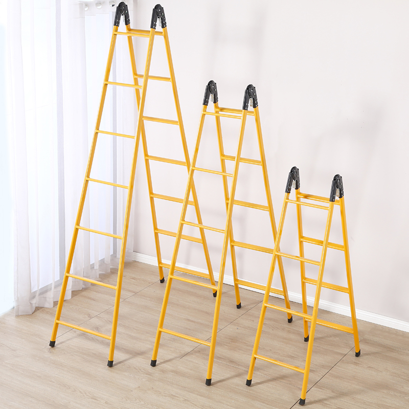 环杰关节梯工程梯hj1420伸缩爬梯加厚2米人字梯可做直梯4米