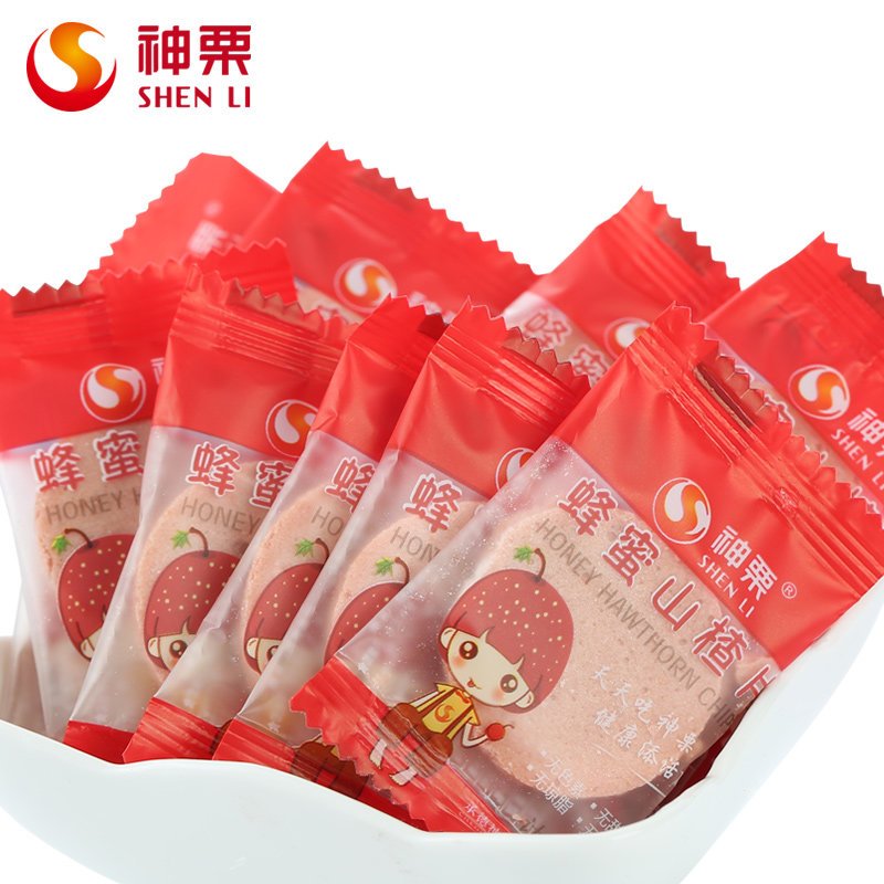 [中华特色]河北供销馆 神栗 蜂蜜山楂片108g*5袋 开胃山楂制品小吃 河北承德特产