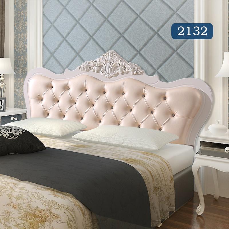 欧式床头板软包多功能储物床头简约现代1.8米双人床头靠背板