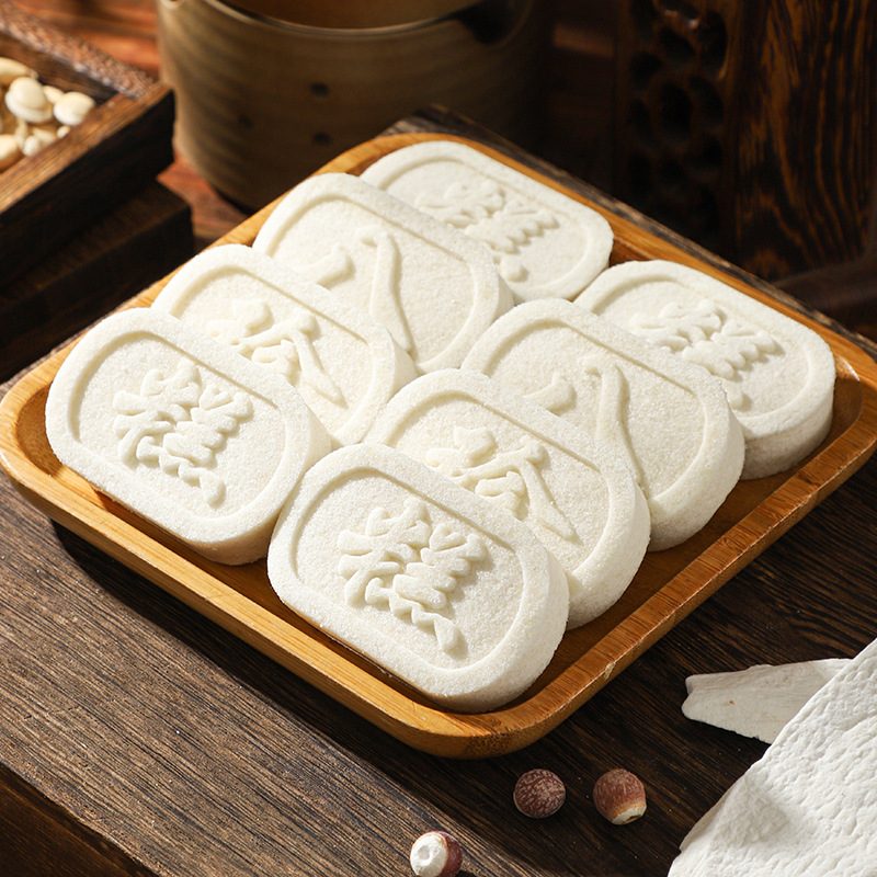 原味八珍糕380g/箱 15包 传统糕点心0蔗糖八珍糕茯苓芡实山药山楂糕休闲零食品饱腹早餐办公室高清大图