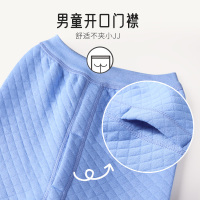儿童保暖内衣套装纯棉男女童加厚秋衣秋裤三层夹棉冬季中大童