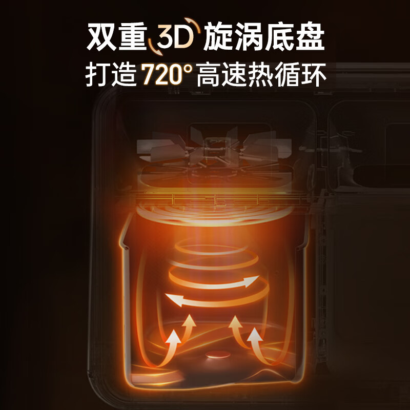 摩飞电器(Morphyrichards)空气炸锅小型不粘锅易清洁3.5L大容量轻脂少油自由控时间 MR4015椰奶白高清大图