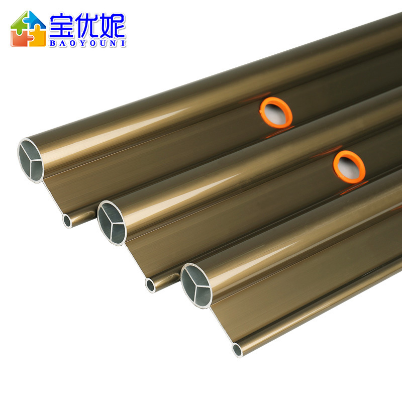 宝优妮包安装户外推拉折叠四杆加长伸缩晾衣架DQ-9009-14香槟四杆2.5米+豪华支架