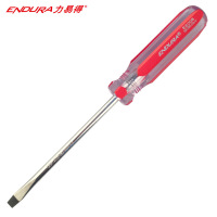 力易得（ENDURA）Cr-V彩条一字螺丝批 磁性一字螺丝刀8*200mm货号E6218（5把起订 拍少不发货 不零售）
