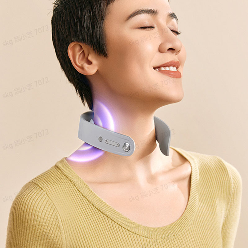 SKG颈椎按摩器颈部按摩仪办公室肩颈脉冲便携热敷脖子礼品 G1 3代高清大图