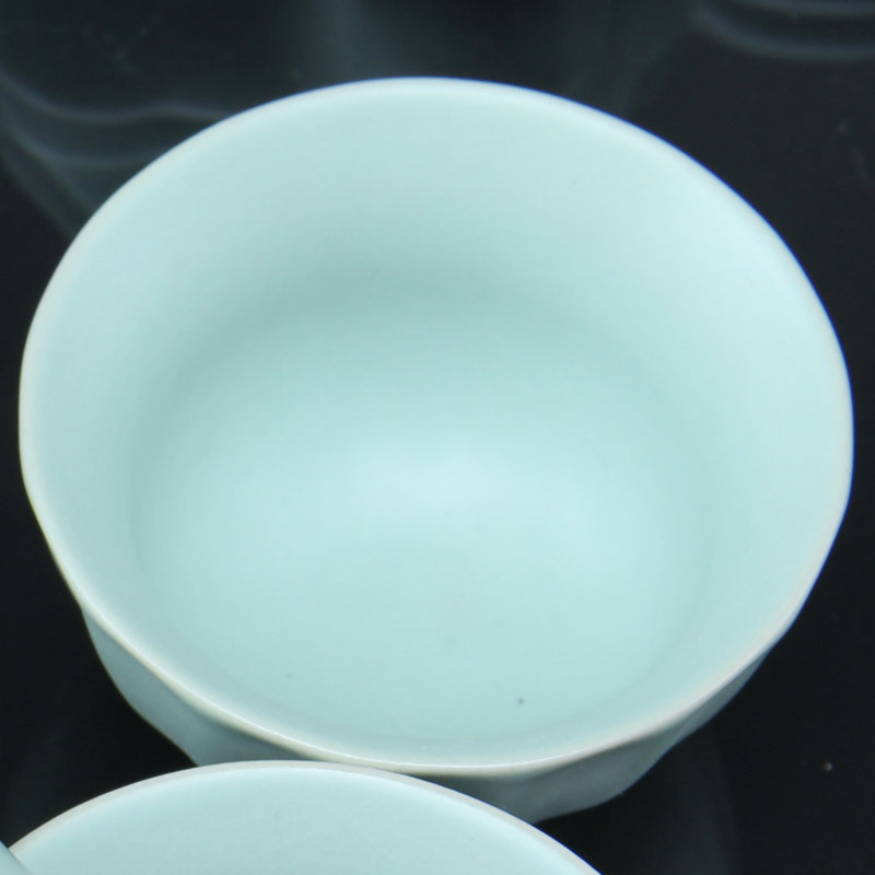 唐宏坊 茶杯陶瓷主人杯单杯茶碗开片汝窑茶具茶杯单个茶盏品茗杯 款式七
