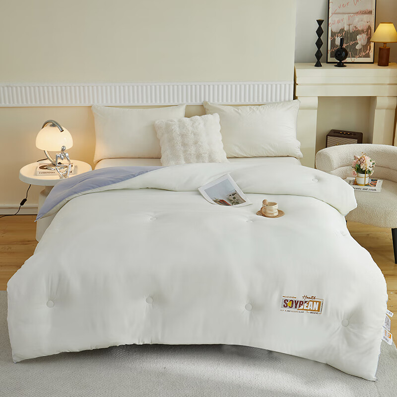 彼加曼 BGM-B2555无印云感棉大豆被200*230cm