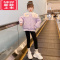 可莉允女童外套秋冬款2022新款洋气儿童棉服冬季加厚童装女孩大童装棉袄