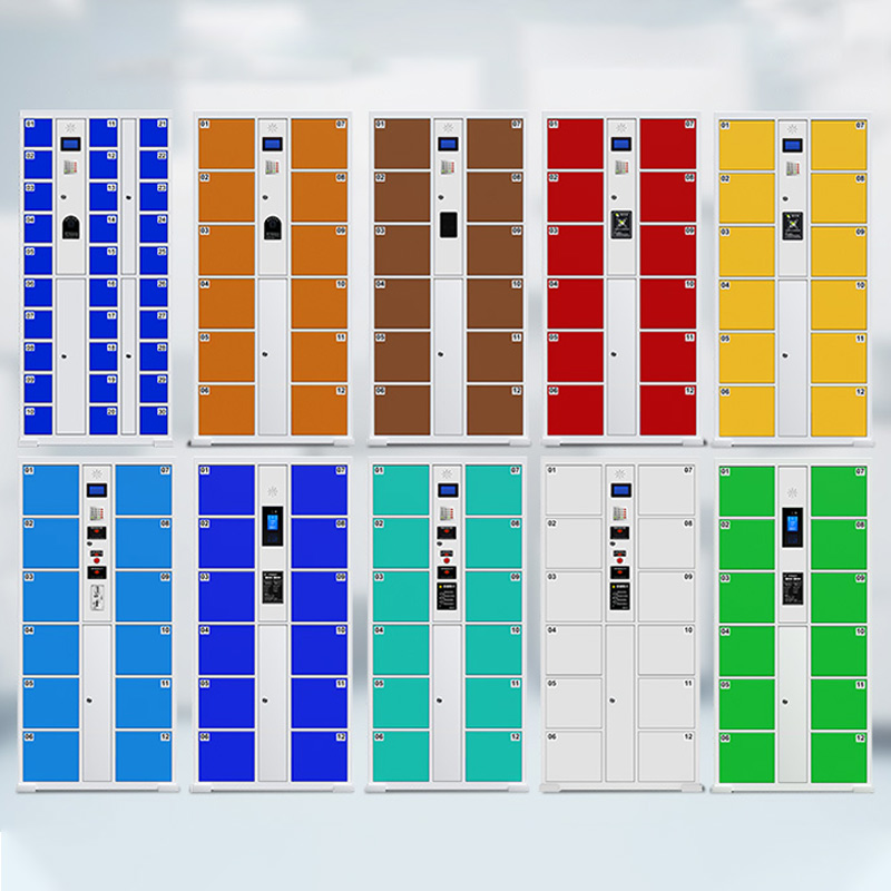 汉诺鑫威超市电子存包柜智能储物柜商场寄存柜红外条码刷卡密码手机存放柜储物 30门自编码