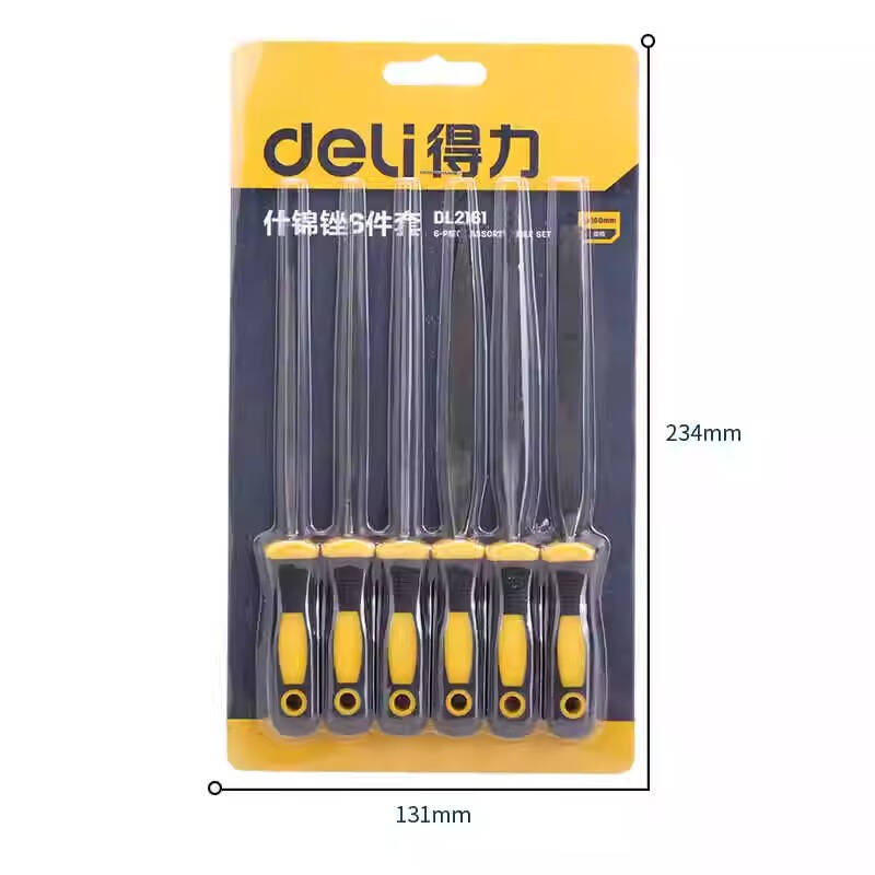 得力工具DL2161_6件套什锦锉4x160mm(新VI)高清大图