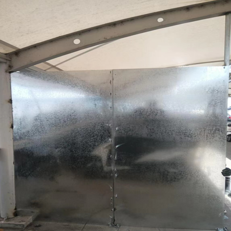 WJ 车棚防火隔板(带立柱含安装) 2000mm*2000mm 块高清大图