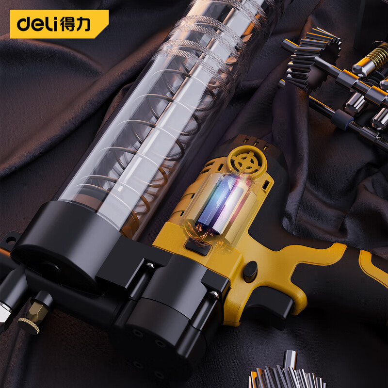 得力(deli)(deli) 电动锂电省力黄油枪600CC高压注油器 DL472600