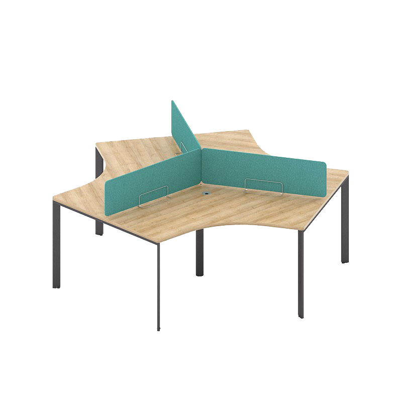 广亿隆职员办公桌员工屏风卡座三人位定制 无柜WH-SKZ2320#B/组